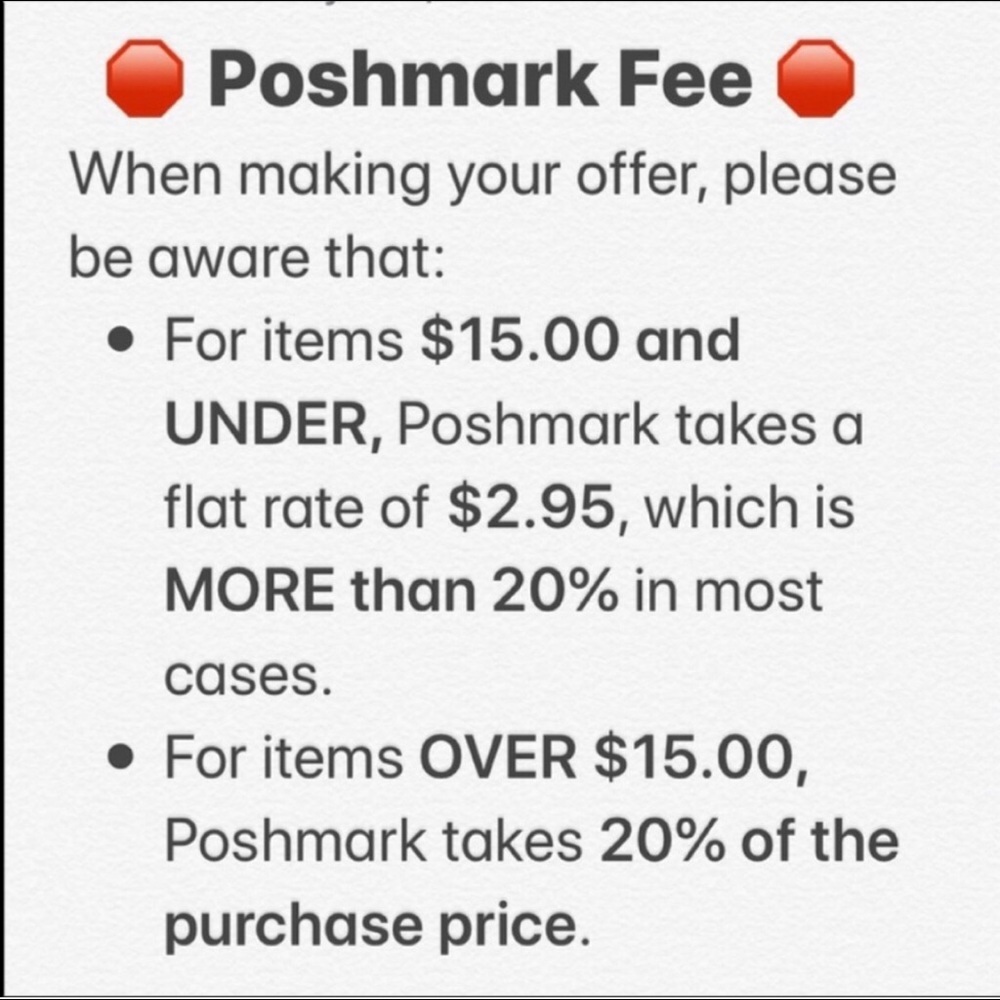 Poshmark fees